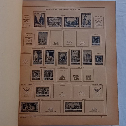 Άλμπουμ γραμματοσήμων Schaubek 1936 μεταχειρισμένο, 240 σελίδες Ευρώπη