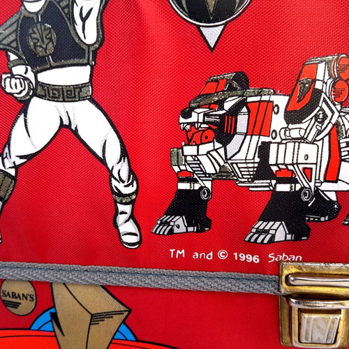 Power Rangers 1996 Paxos school bag new in excellent condition