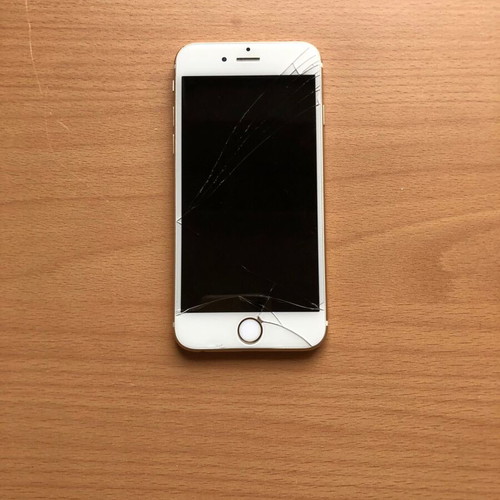 iPhone 6s 32 GB Gold used for spare parts, broken screen, battery 65%