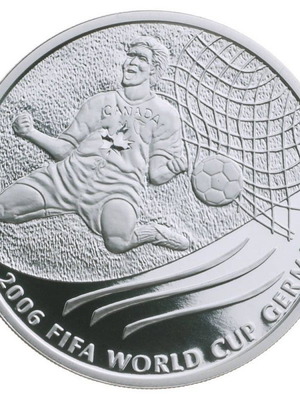 Νόμισμα 5 Dollar 2003 Elizabeth II FIFA World Cup καινούργιο