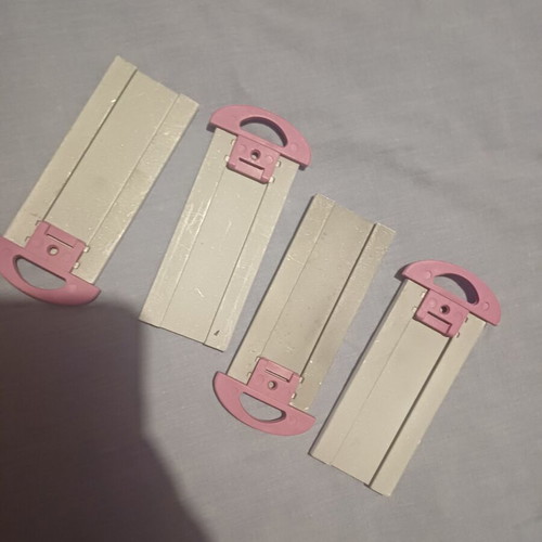 Vintage replacement plates for hair crimper set of 4