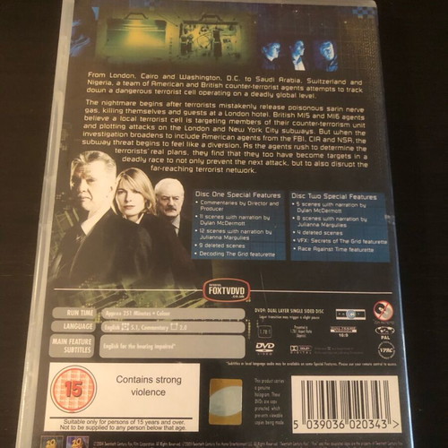 DVD The Grid English series used, 2 discs without subtitles