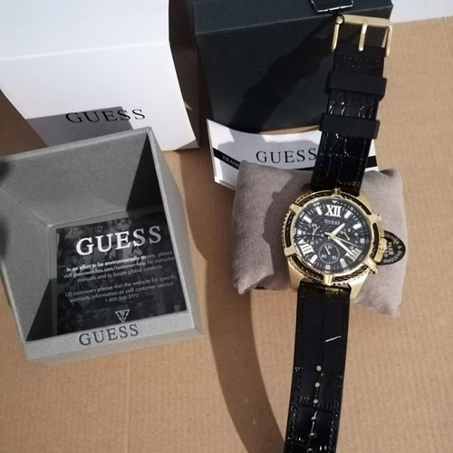 Guess Apex GW0053G3 men's watch new, gold stainless steel