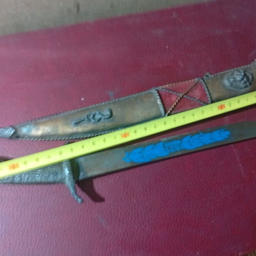 Decorative souvenir knife 1970 used, not sharpened
