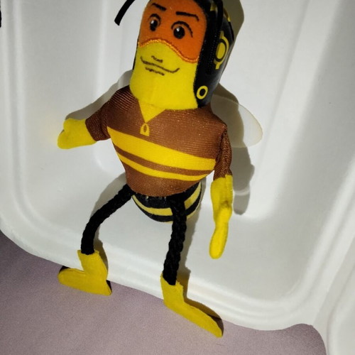 Bee plush figure 2007 McDonald's 13cm like new