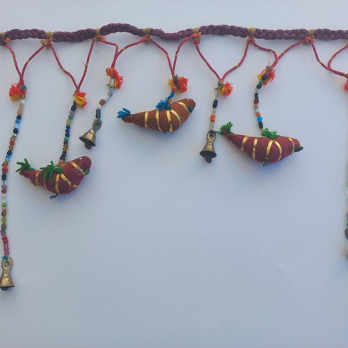 Indian decorative door hanging with birds and bells like new