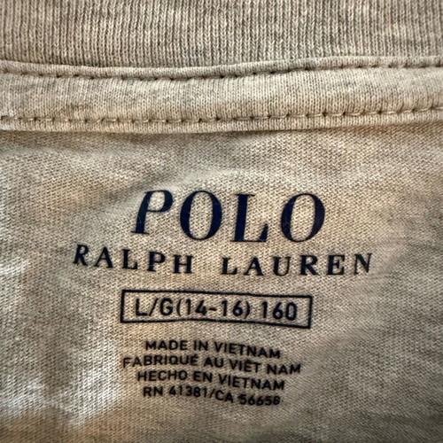 Polo Ralph Lauren T shirt gray like new, size L