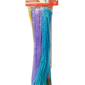 Σύρματα πίπας χειροτεχνίας πακέτο 100 τεμαχίων χρωματιστά mix 30cm Foska CS1001