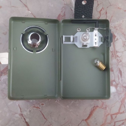 Military camping flashlight with color filters like new