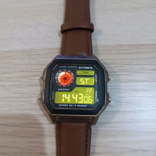 Synoke AE 1200 Custom Screen Mod Wristwatch new, brown