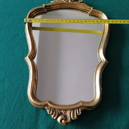 Vintage Rocaille Style Louis XV Mirror like new with gold wooden frame