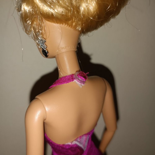 Barbie Fashionistas Glam Doll used, pink dress, 100+ poses