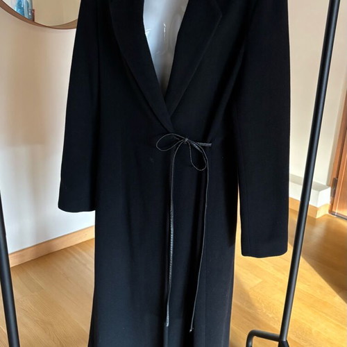 Long coat Moda per Due S worn slightly, black
