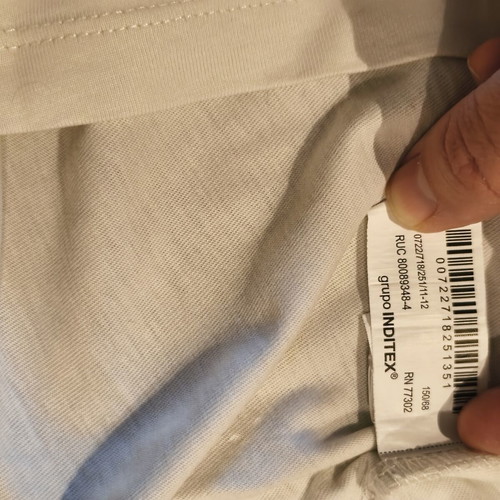 Zara sleeveless children's shirt 11-12 years 152cm like new, white cotton