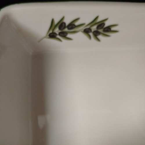Rectangular ceramic tray like new for baking and serving