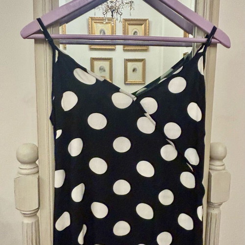 Sfera polka dot dress like new, size M, black and white
