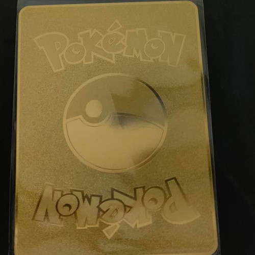 Pokémon Mega Charizard X GX Gold Metal Card like new