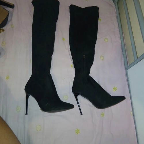 Migato high-heeled boots like new, black, size 38