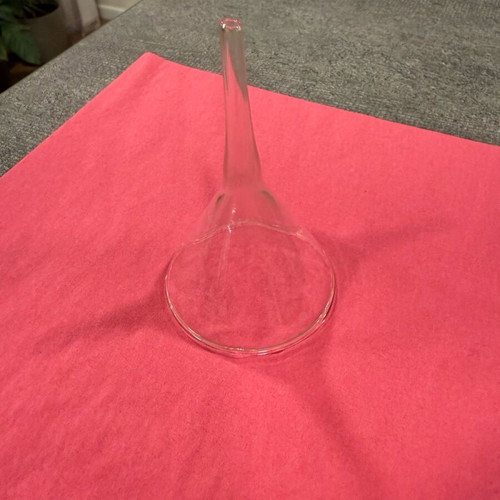 Miniature glass funnel like new