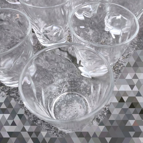Glass wine glass set new