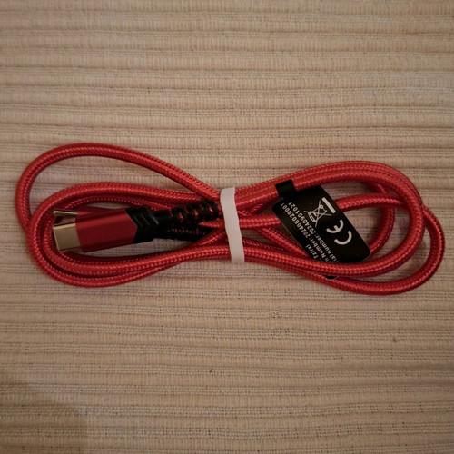 Καλώδιο USB-C σε USB-C 1.5m κόκκινο καινούργιο, fast charging