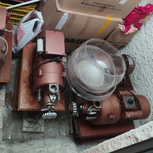 Greek Coffee Mills used, set of four, Larisa area