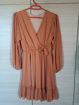Tweet dress, brown-orange, size S