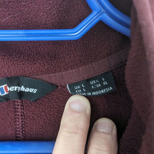 Berghaus fleece like new, red, size L