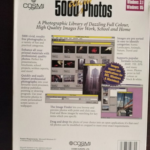 COSMI 5000 Colour Photos software bundle