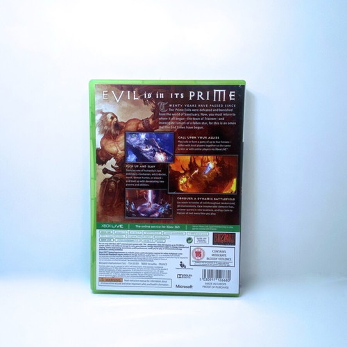 Diablo 3 Xbox 360 game used, complete in box