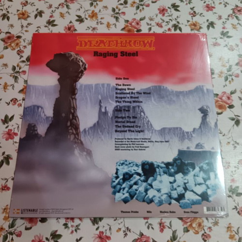 Deathrow Raging Steel vinyl new, limited edition splatter metal