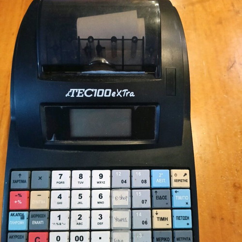DataTec DTec-100 Extra Restaurant Cash Register like new, black