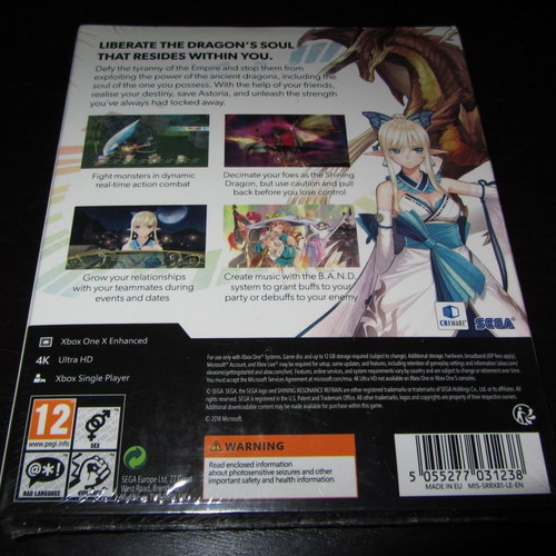 Shining Resonance Refrain Draconic Launch Edition Xbox One new sealed