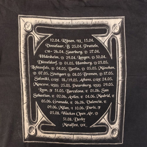 Blind Guardian Tour XL T-Shirt 2002 used, heavy metal merch