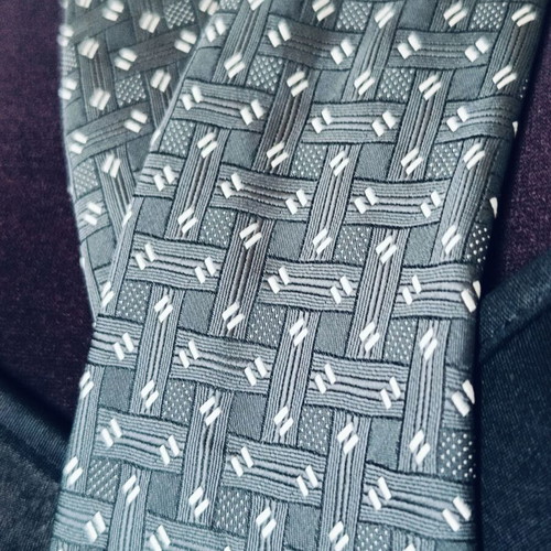 Silk Italian tie new gray