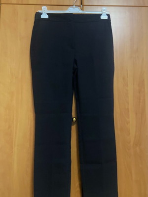 Zara Black Straight-Leg Pants New, Size L