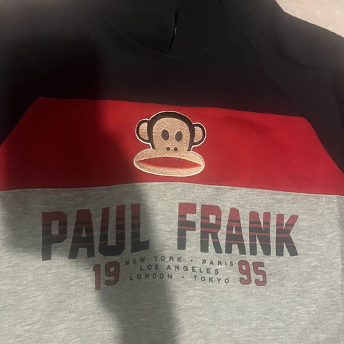 Paul Frank winter sweatshirt used, size 8-9 years, black and gray