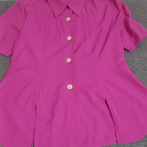 Women's shirt used, size S, pink-purple