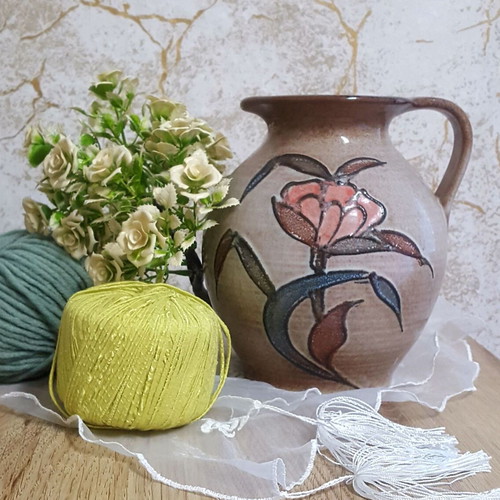Ceramic vase and jug MCM Scheurich like new, vintage from West Germany