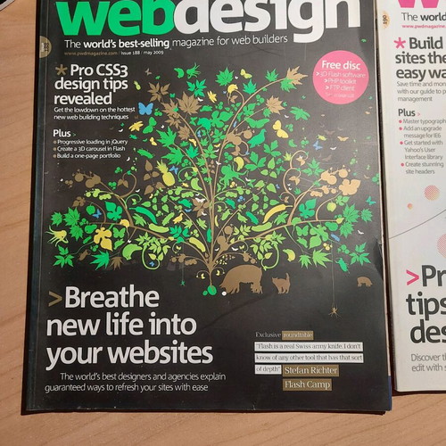 Practical web design 2009 magazines like new, pack of 2