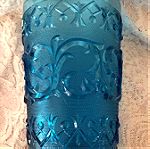  Ωραίο μπλε ποτήρι-βάζο. Vintage