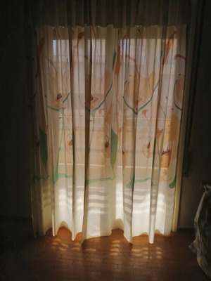 Κουρτίνες κρεβατοκάμαρας μεταχειρισμένες, σετ 3, διαφορετικά σχέδια και χρώματα