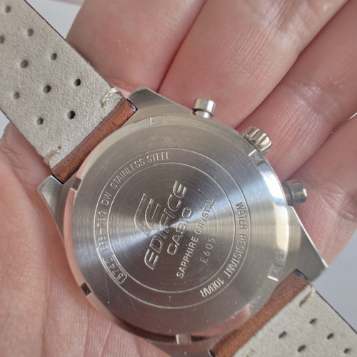 Casio Edifice EFB-730D-7AVUEF wristwatch like new, silver, chronograph
