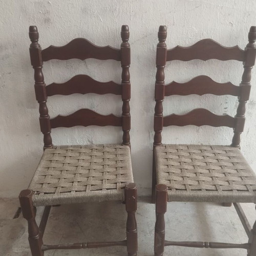 Antique chairs used, set of 2, low 35 cm from floor
