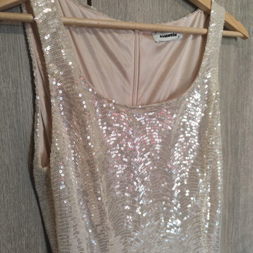 Matis Fashion sequin dress Small, like new, gold