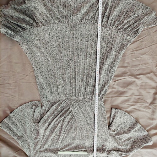 Shein short-sleeve dress gray small new