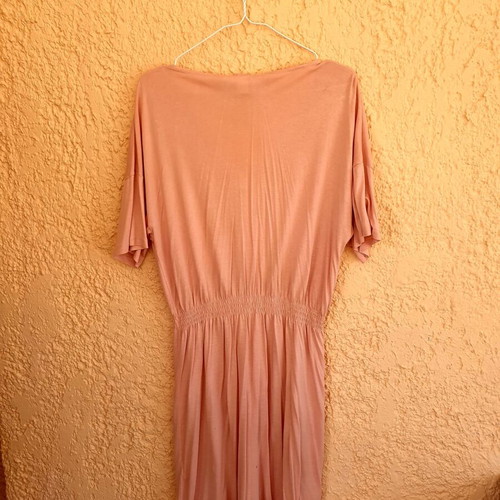 H&M dress used, cotton mako, pink, size M