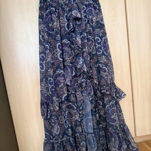Ciel Concept shirt skirt and ribbon set like new, blue and purple
