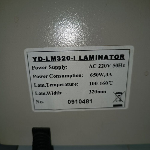 Laminator YD-LM320-1 used, in very good condition
