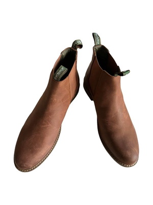 Barbour Farsley Chelsea boots new, dark tan, size 44